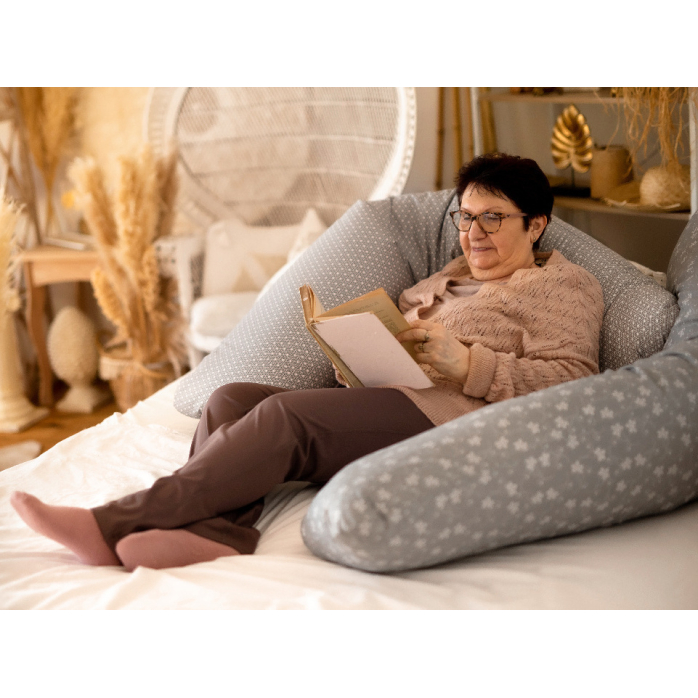 Polohovací polštář šedý