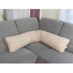 Polohovací polštář od Matýska Len, květ červený