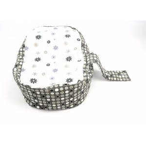 Pelíšek pro miminka, kojenecký relaxační polštář LOUKA šedá 1