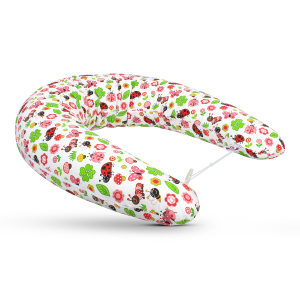 Těhotenský a kojicí polštář Maxi Beruška červená