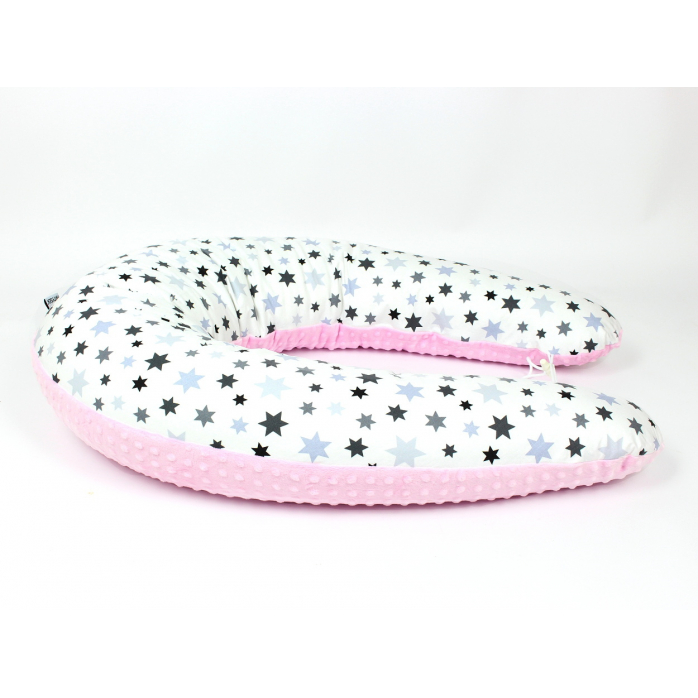 Kojicí polštář Standard STAR růžový, colormix MINKY
